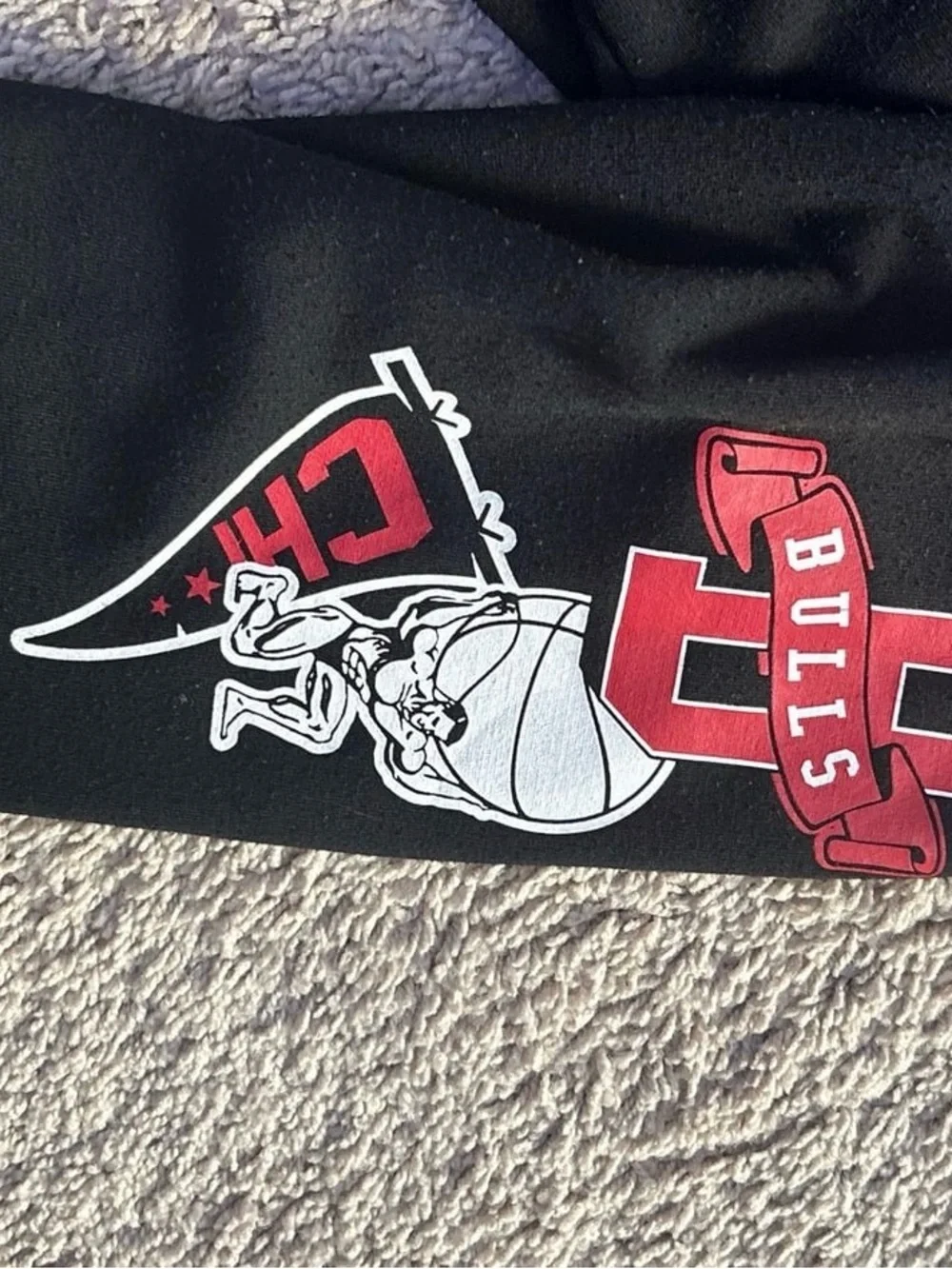Chicago Bulls NBA Logo Graphic Long Sleeve Crewneck Sweatshirt
